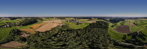 Gemeinde Zeilarn Landkreis Rottal-Inn Schildthurn Luftaufnahme (Dirschl Johann) Deutschland PAN